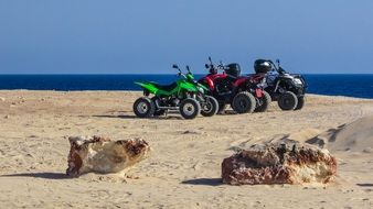 Quad Bike on seashore