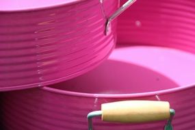 delightful Pink bucket