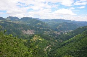 Mountain with green Forest landscape