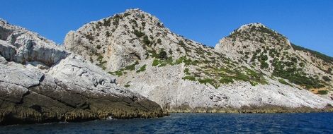 landscape of Rocky Cliffs on Coast