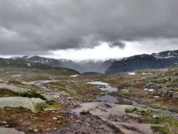 Landscape of the wilderness in Norway