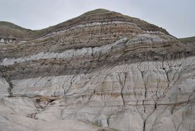 panoramic view of the badlands in drumheller
