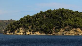 coastal island in greece