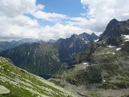 landscape of high Tatras on a clear sunny day