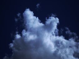 Landscape Picture of the blue cloudy sky