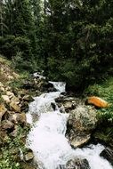 stream in the mountains of south tyrol