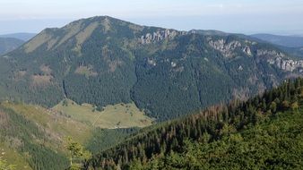 scenic green mountains, slovakia, tatra national park