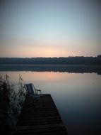 tranquil dawn by a lake