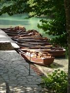 Landscape with Plitvice lakes