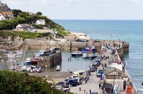 Newquay Cornwall England Sea port
