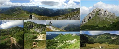 Tatry mountains beautiful pictures collage