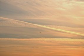 clouds in the morning glow