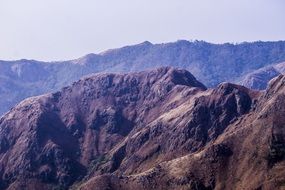 view of high mountains