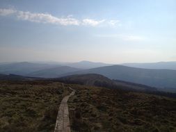 trail in the mountains of ireland