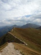 trail on the top of the mountain