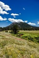 mountain in the national park in Colorado