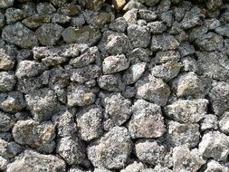 natural stone wall close up