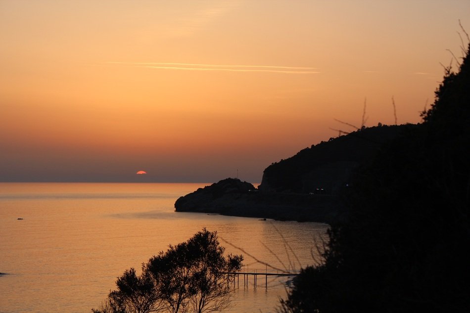 Landscape of beach in Alanya