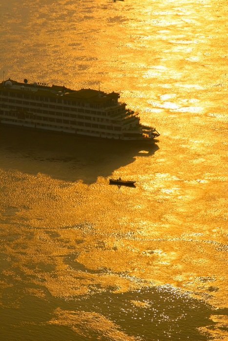 Sunset Twilight and cruise liner
