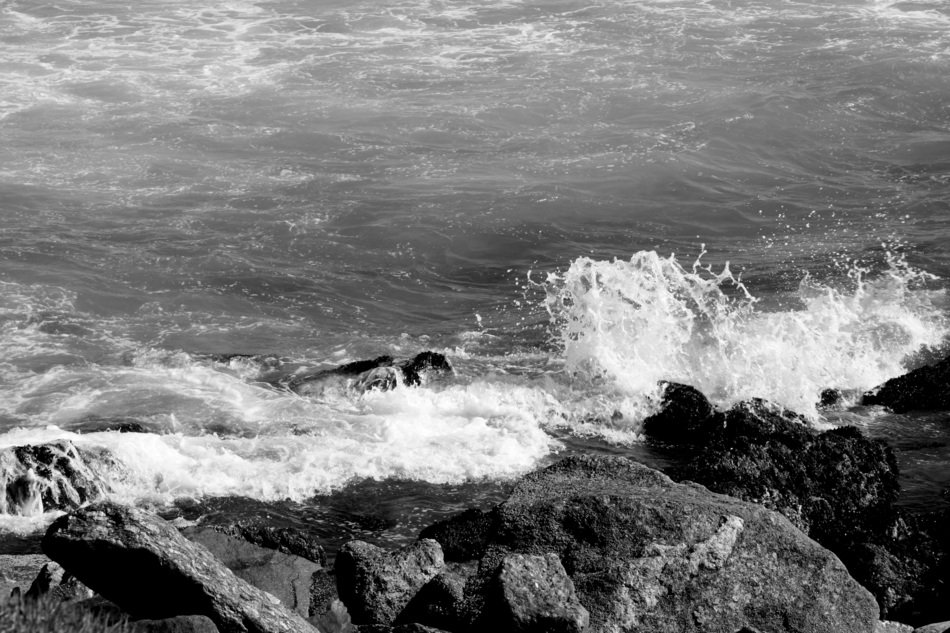 Landscape of rough sea