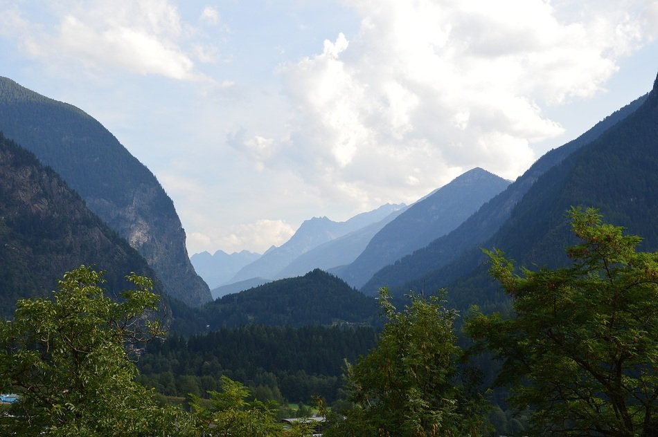 Beautiful mountains in Oetz in Austria