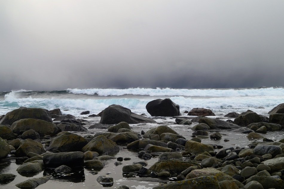Stones in the ocean
