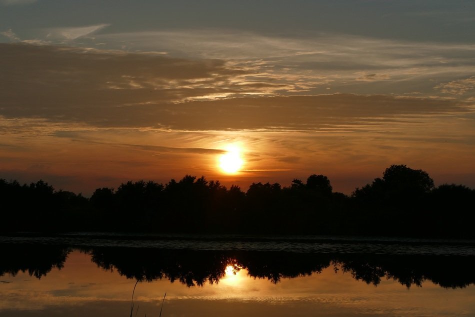Sunset Water Air Colorful Sunset