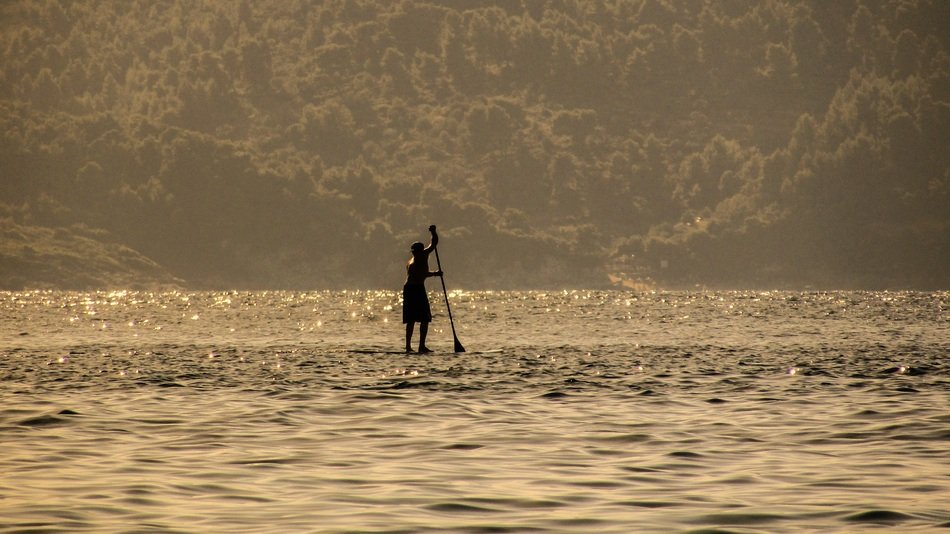 man on the paddle board