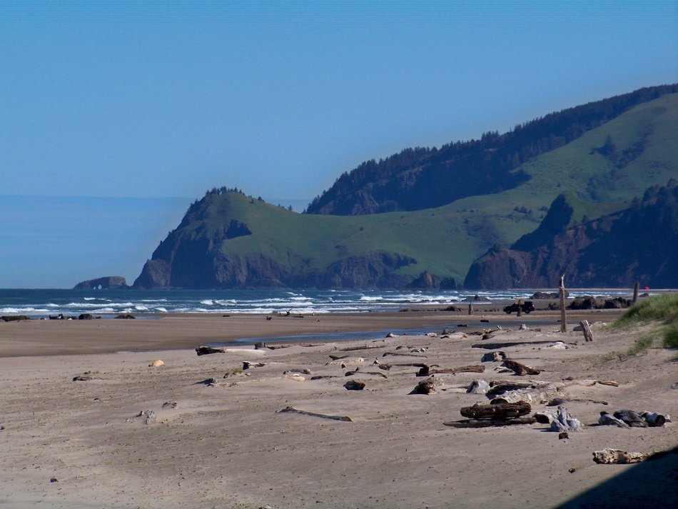 sandy beach by the ocean