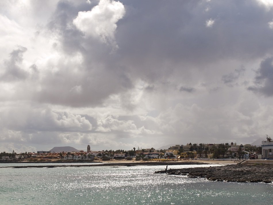coast of the city of Сorralejo, Spain