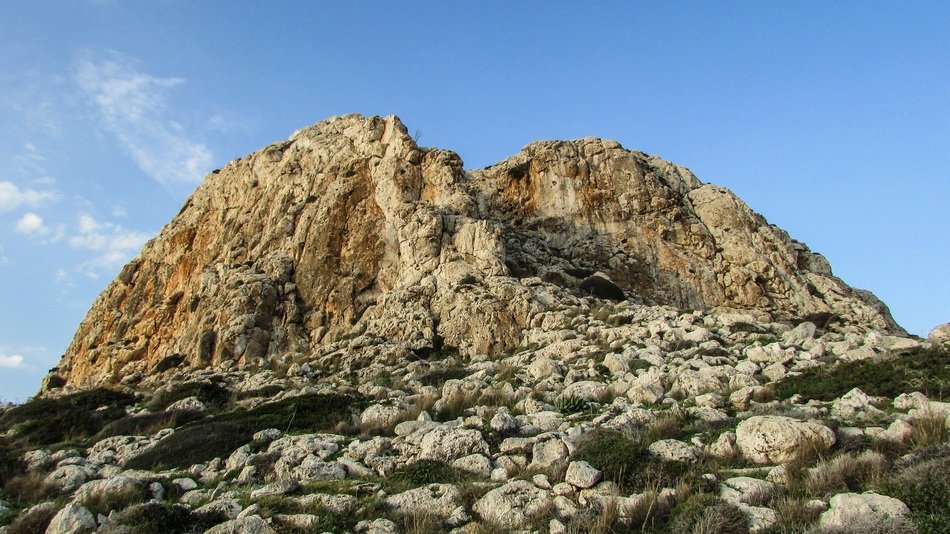 rock in the national park in cyprus