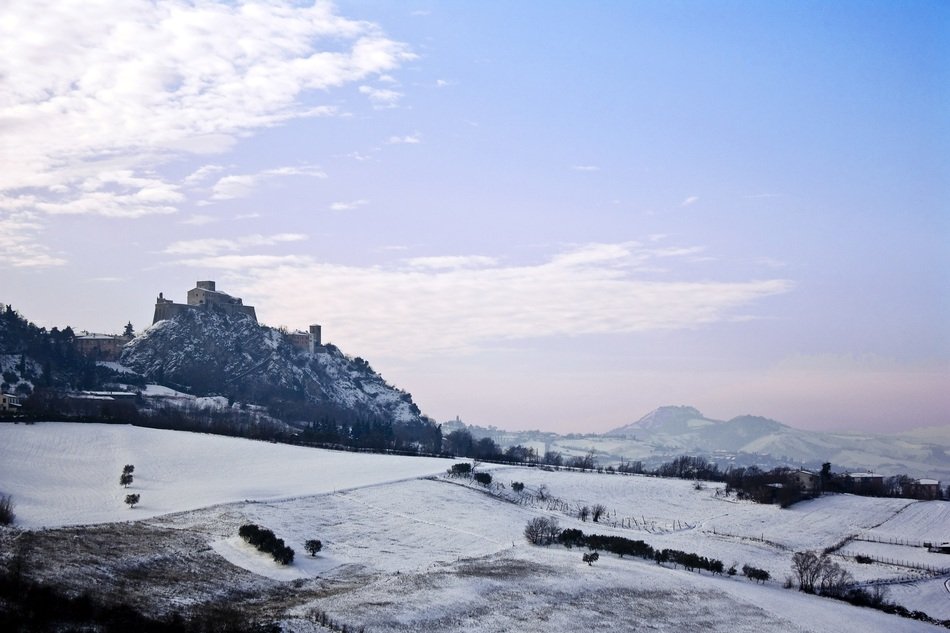 Verucchio Snow Landscape