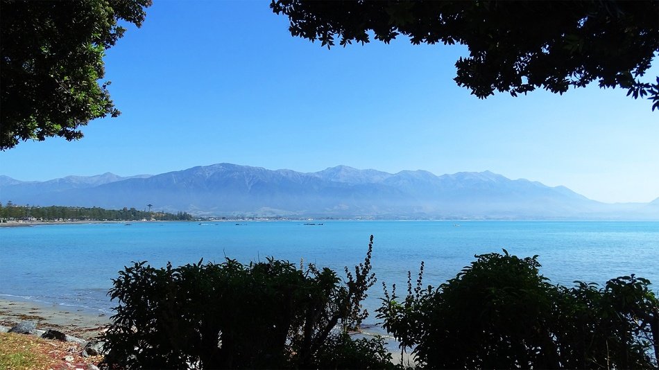 remote mountain views along the coast