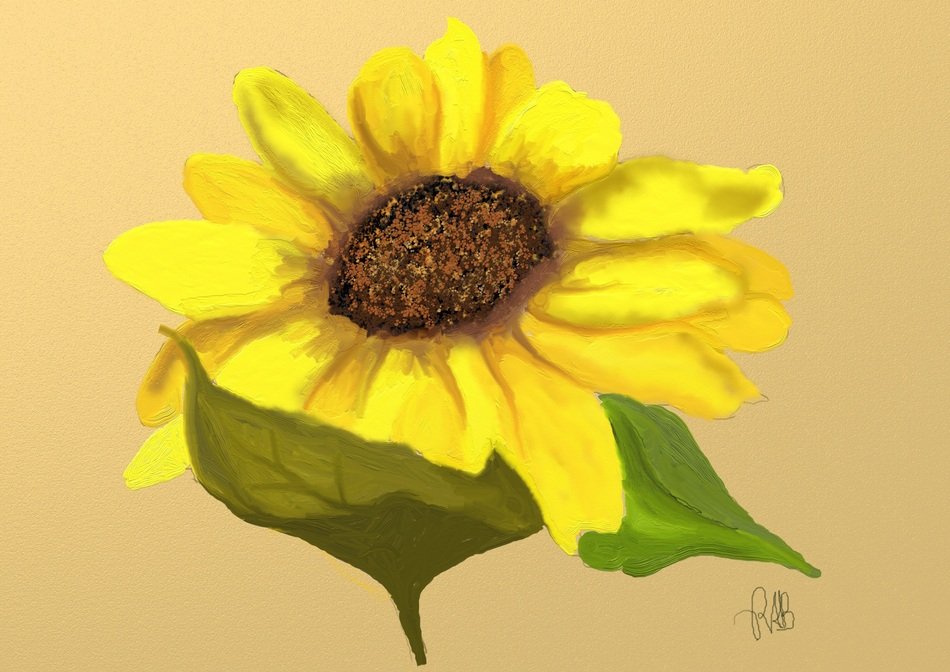 pattern on the fabric in the form of sunflower on a brown background