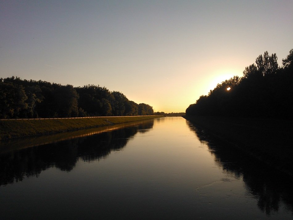 river with trees along the banks in croatia