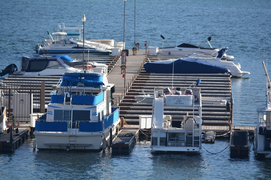 panorama of the pier on the lake