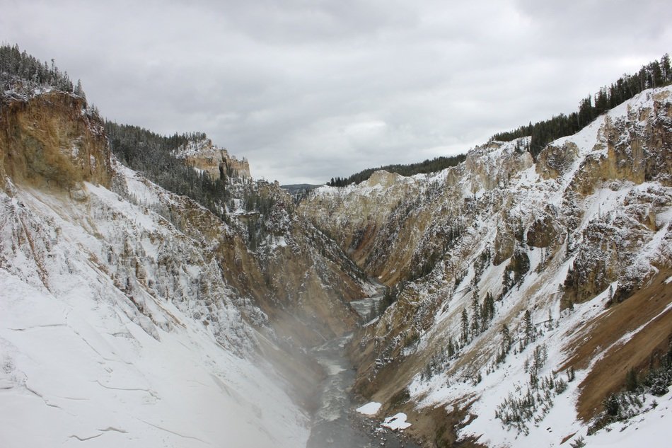 Waterfall Mountains Winter River