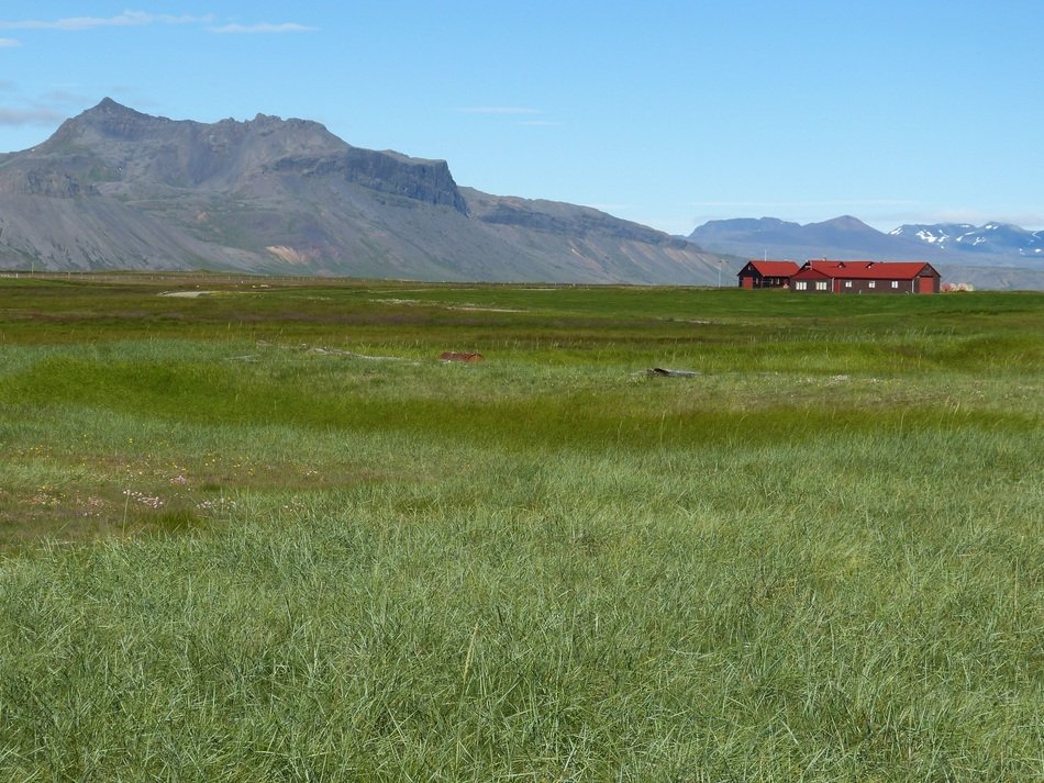 Landscape of the mountains in Iceland