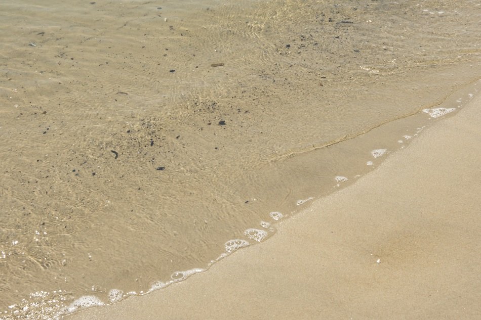 beach with waves of water