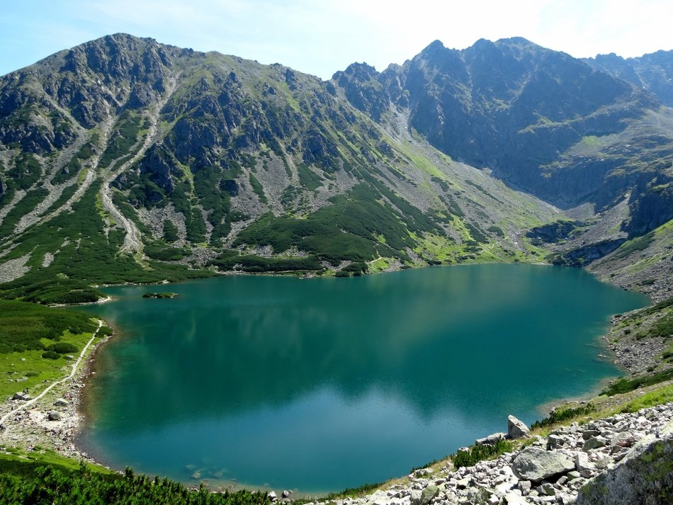mountain lake in the tatras