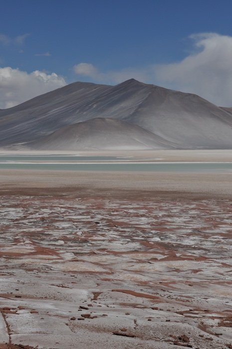 desert at the foot of the volcano