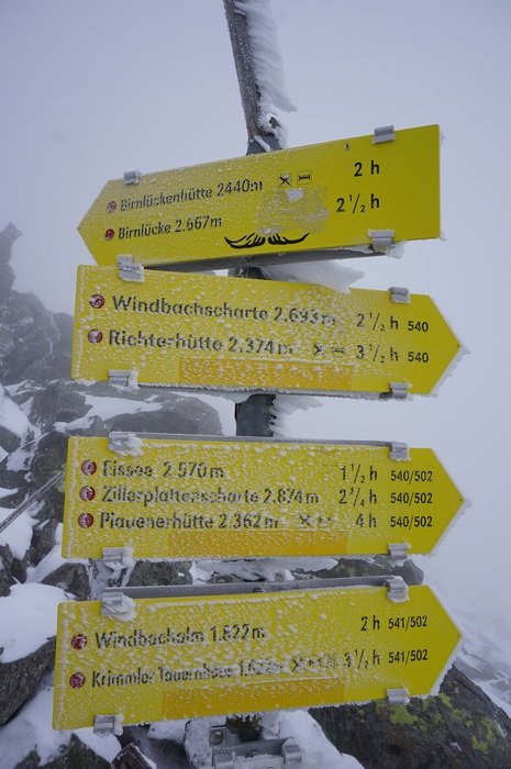 trekking signs and panels