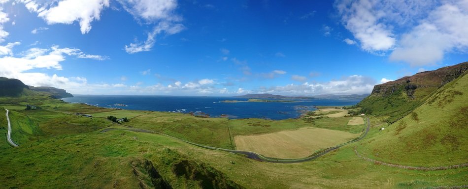 Beautiful landscape with the shore in Scotland