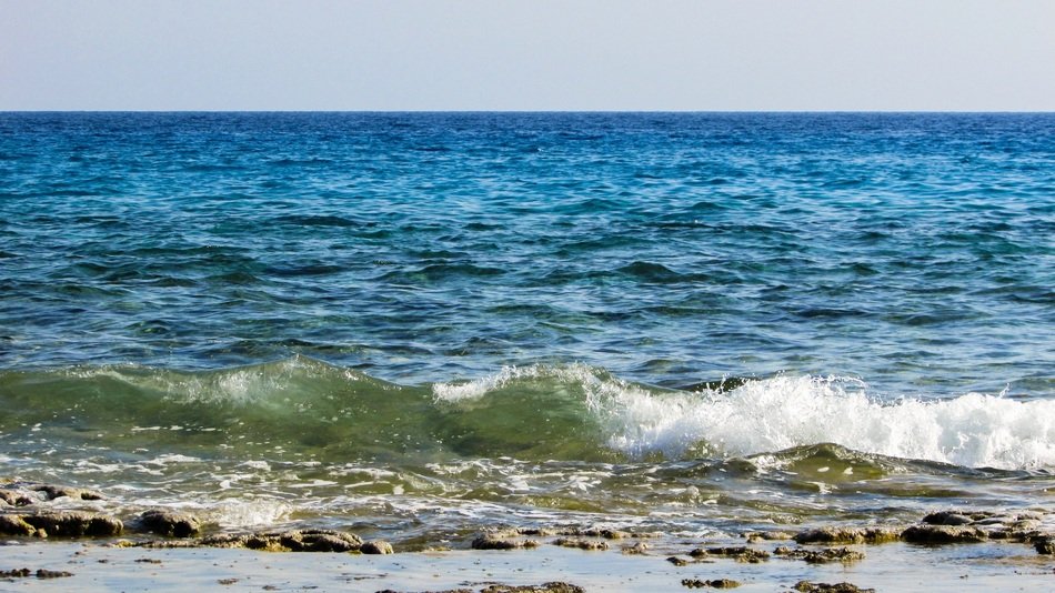 waves near the coast in cyprus