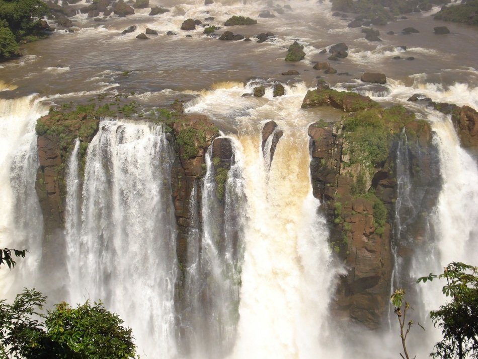 landscape of mouth of the Iguassu waterfall