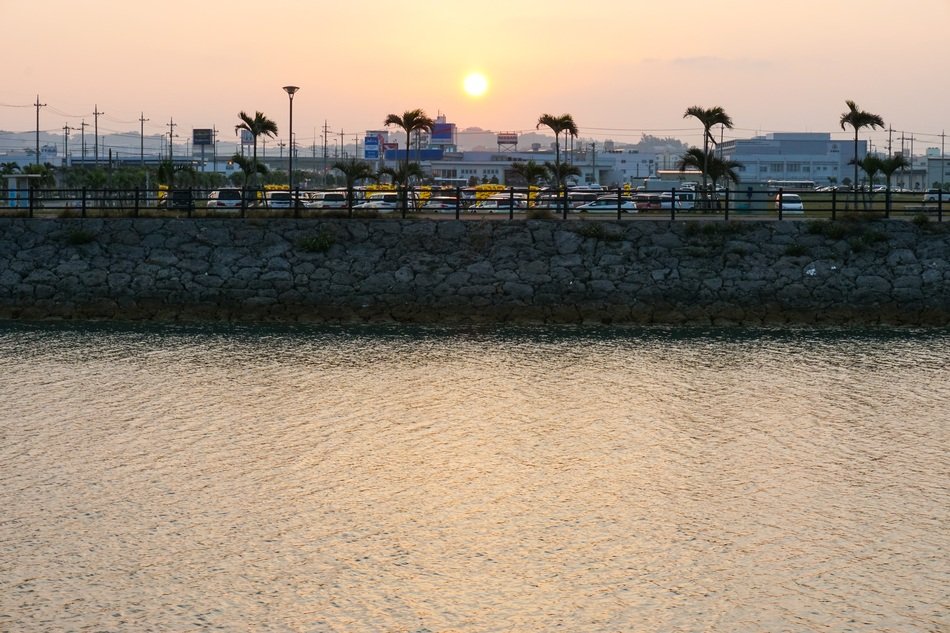panorama of the coast of Japan at sunrise