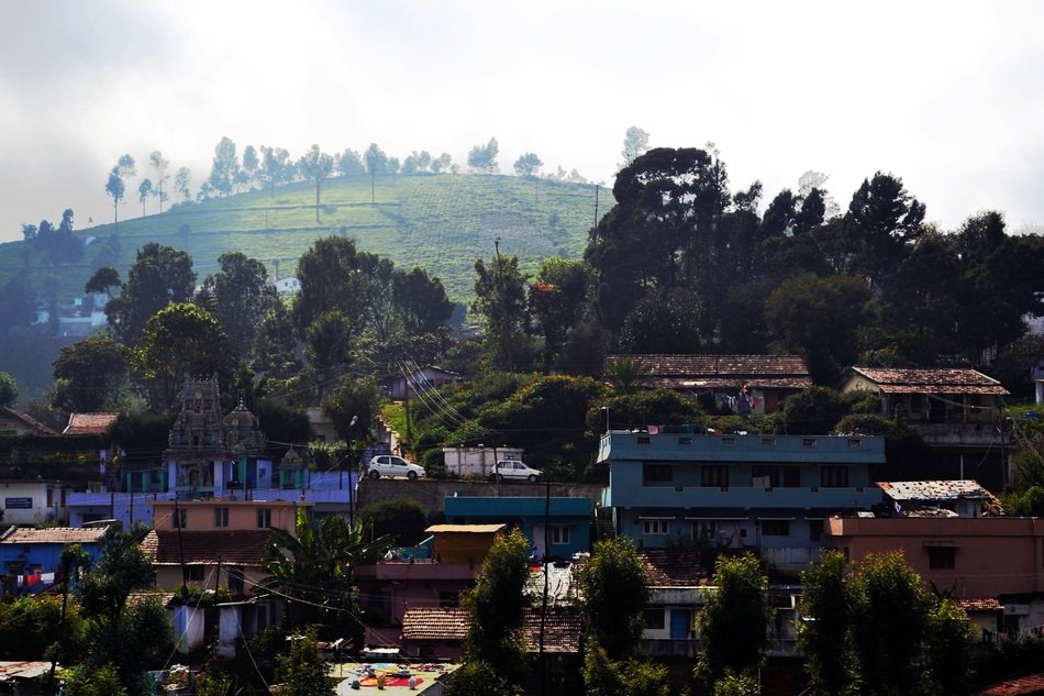 Village Mountains Hills Serene