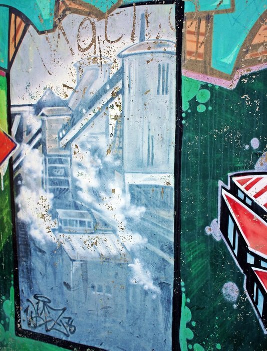 Graffiti in Zeche Anna