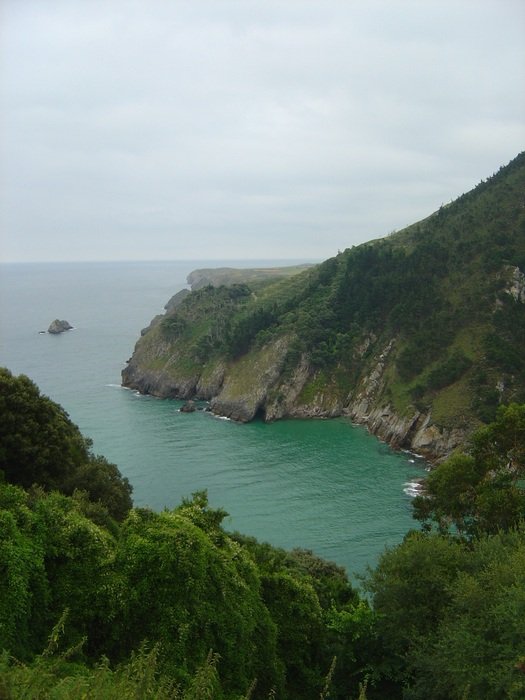 beach, cliffs and blue lagoon