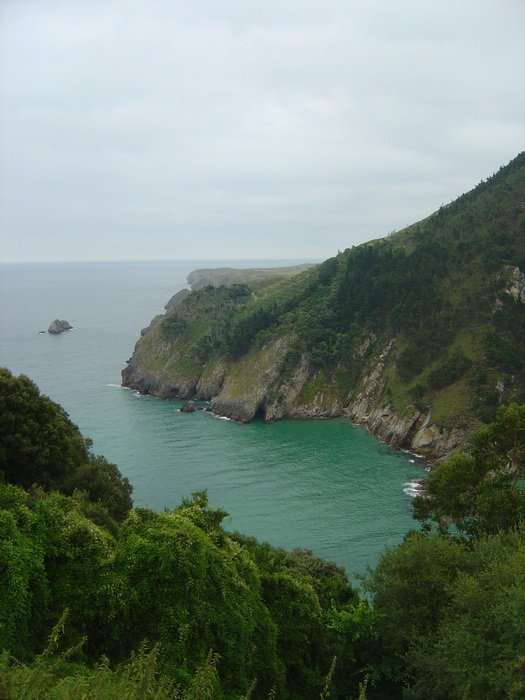 beach, cliffs and blue lagoon